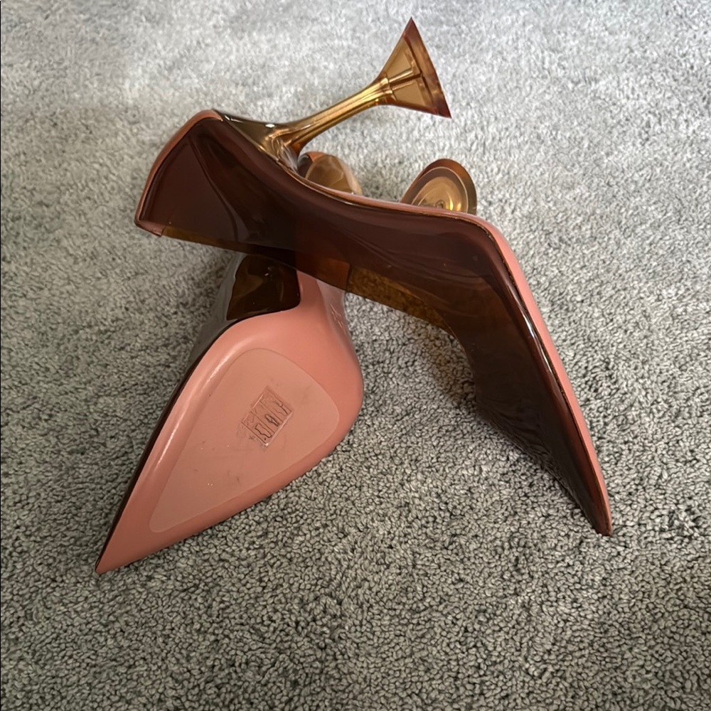 Amina Muaddi Ami Glass Heels - Picture 4 of 4